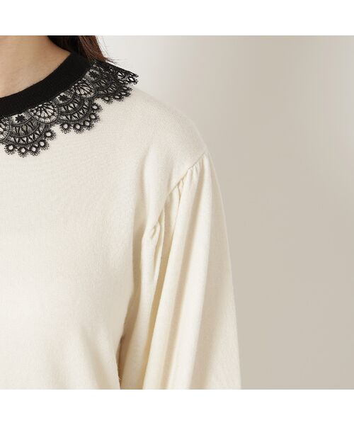 Rose Tiara / ローズティアラ ニット・セーター | 【前後2WAY】レースニットプルオーバー | 詳細15