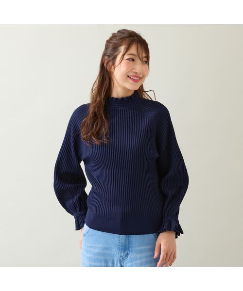 Rose Tiara / ローズティアラ ニット・セーター | 【定番人気アイテム】ドロップショルダーフリル襟ニット | 詳細4