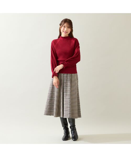 Rose Tiara / ローズティアラ ニット・セーター | 【定番人気アイテム】ドロップショルダーフリル襟ニット | 詳細6