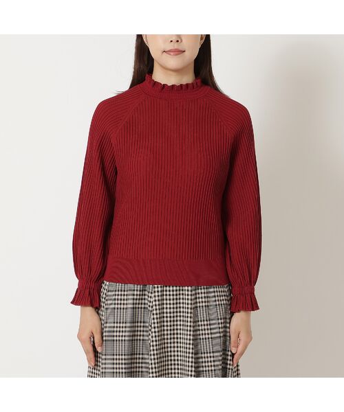 Rose Tiara / ローズティアラ ニット・セーター | 【定番人気アイテム】ドロップショルダーフリル襟ニット | 詳細7