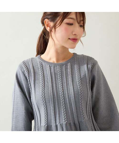 Rose Tiara / ローズティアラ ニット・セーター | ペプラムニットプルオーバー | 詳細1