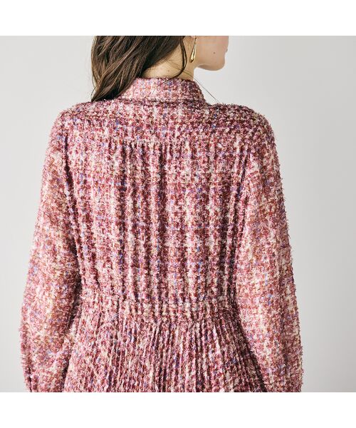 Rose Tiara / ローズティアラ ミニ丈・ひざ丈ワンピース | 【人気追加】ツィードプリントワンピース | 詳細8