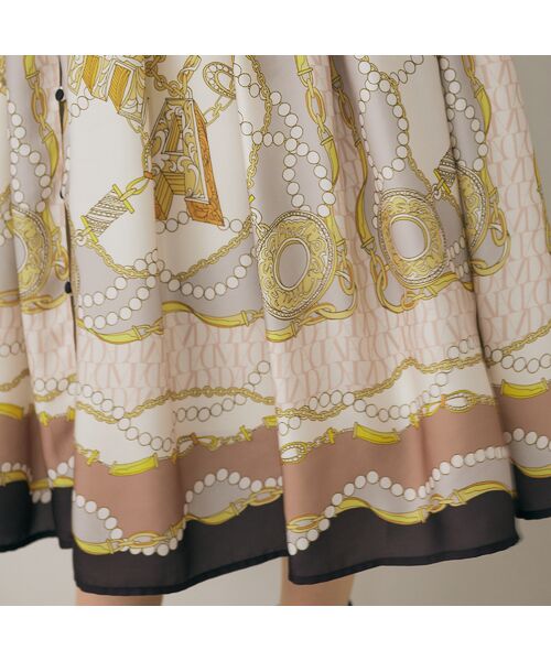 Rose Tiara / ローズティアラ ミニ丈・ひざ丈ワンピース | ジュエリープリントワンピース | 詳細5