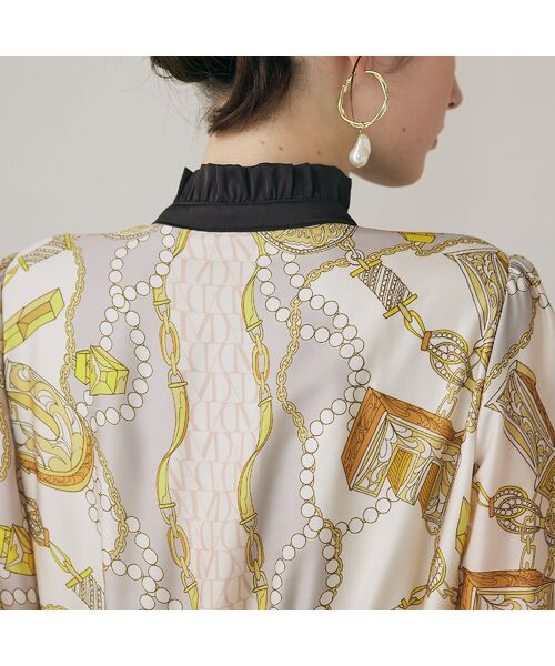 Rose Tiara / ローズティアラ ミニ丈・ひざ丈ワンピース | ジュエリープリントワンピース | 詳細6