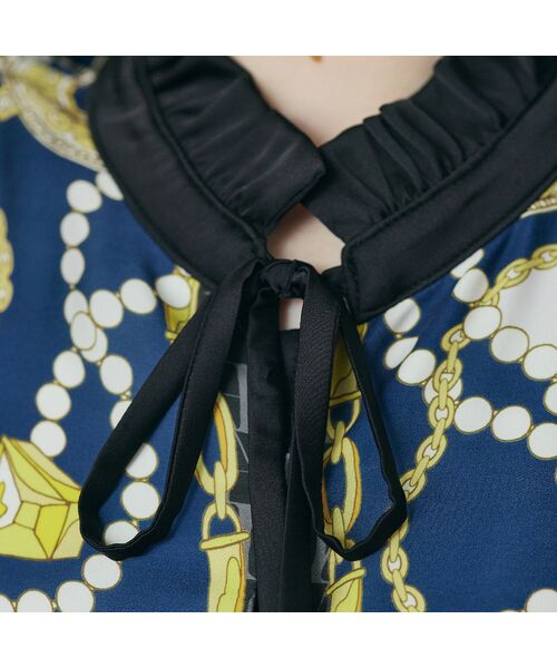 Rose Tiara / ローズティアラ ミニ丈・ひざ丈ワンピース | ジュエリープリントワンピース | 詳細13