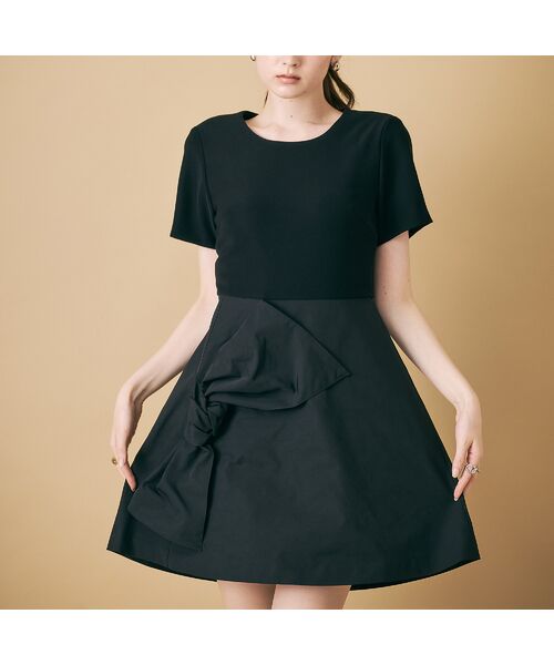 Rose Tiara / ローズティアラ ミニ丈・ひざ丈ワンピース | ビッグリボンワンピース | 詳細1