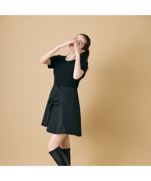 Rose Tiara / ローズティアラ ミニ丈・ひざ丈ワンピース | ビッグリボンワンピース | 詳細3