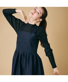 Rose Tiara / ローズティアラ シャツ・ブラウス | ブラカップ風ビスチェ/ ストライプ