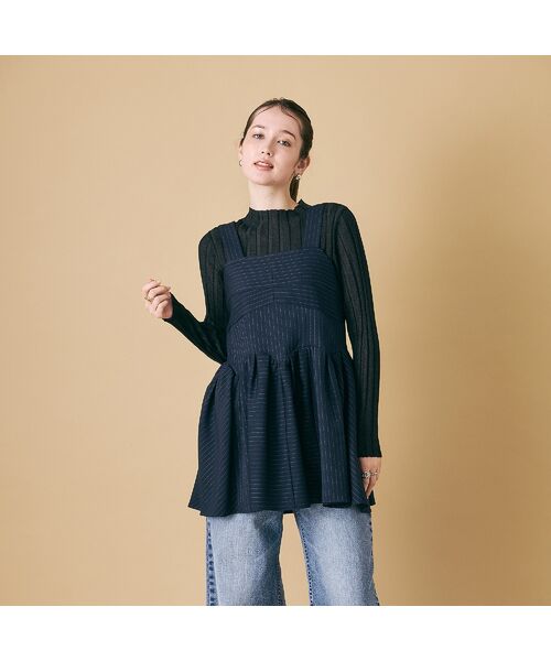 Rose Tiara / ローズティアラ シャツ・ブラウス | ブラカップ風ビスチェ/ ストライプ | 詳細1