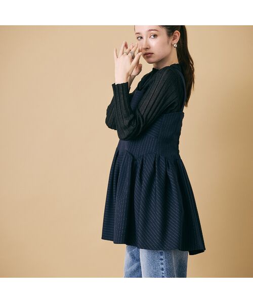 Rose Tiara / ローズティアラ シャツ・ブラウス | ブラカップ風ビスチェ/ ストライプ | 詳細2