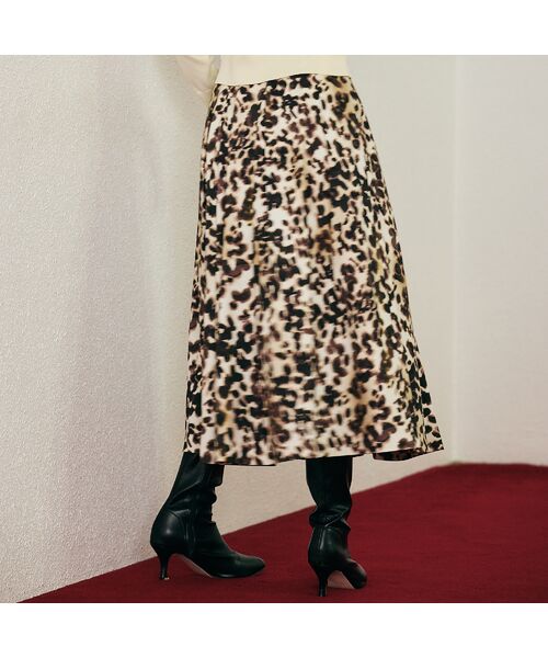 Rose Tiara / ローズティアラ ミニ・ひざ丈スカート | ヒョウ柄ボリュームスカート | 詳細2