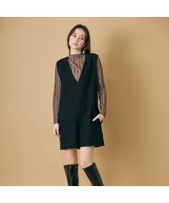 Rose Tiara / ローズティアラ サロペット・オールインワン | ハーフレングスツイードサロペット