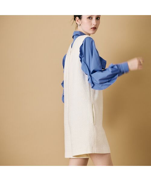 Rose Tiara / ローズティアラ サロペット・オールインワン | ハーフレングスツイードサロペット | 詳細2