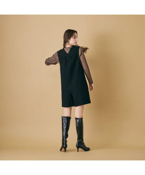 Rose Tiara / ローズティアラ サロペット・オールインワン | ハーフレングスツイードサロペット | 詳細12