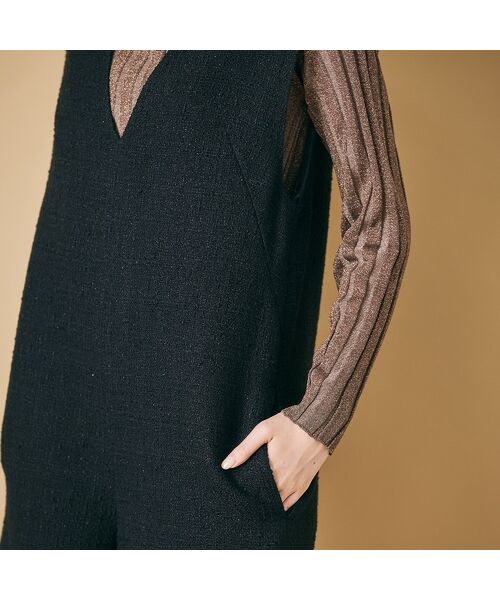 Rose Tiara / ローズティアラ サロペット・オールインワン | ハーフレングスツイードサロペット | 詳細13