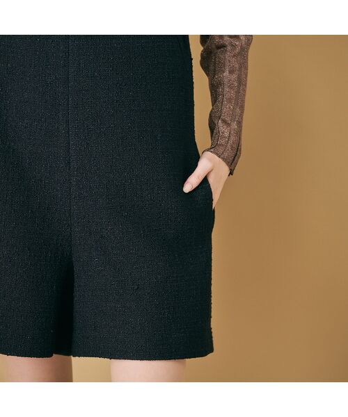 Rose Tiara / ローズティアラ サロペット・オールインワン | ハーフレングスツイードサロペット | 詳細14