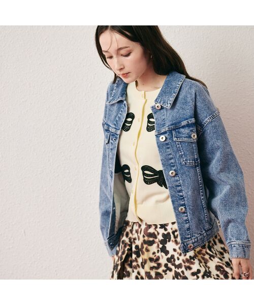 Rose Tiara / ローズティアラ Gジャン・デニムジャケット | オーバーシルエットデニムジャケット | 詳細2