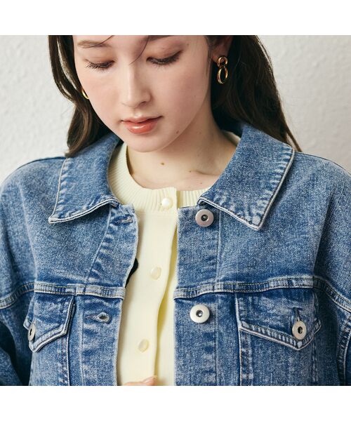 Rose Tiara / ローズティアラ Gジャン・デニムジャケット | オーバーシルエットデニムジャケット | 詳細4