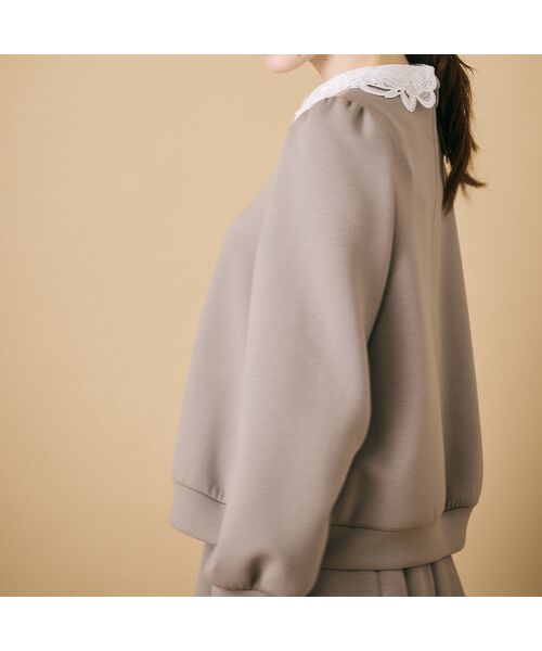 Rose Tiara / ローズティアラ カットソー | フラワーモチーフ付きプルオーバー | 詳細4