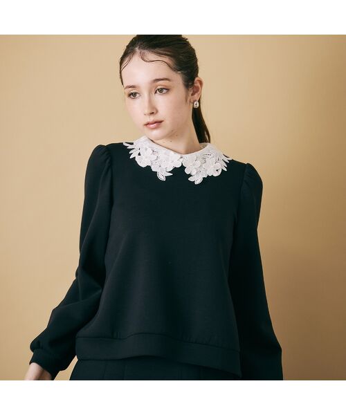 Rose Tiara / ローズティアラ カットソー | フラワーモチーフ付きプルオーバー | 詳細10