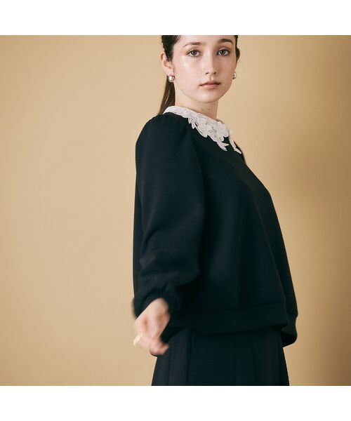 Rose Tiara / ローズティアラ カットソー | フラワーモチーフ付きプルオーバー | 詳細11