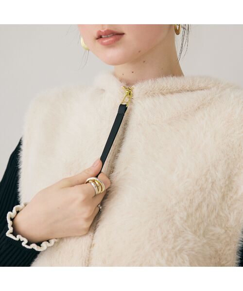 Rose Tiara / ローズティアラ ベスト | フェザーニットジレ | 詳細3