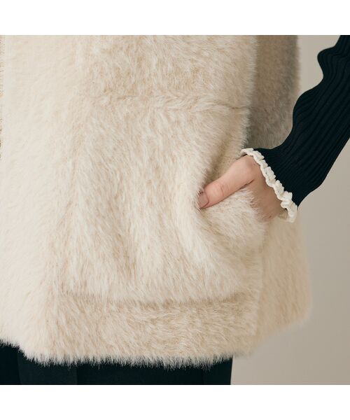 Rose Tiara / ローズティアラ ベスト | フェザーニットジレ | 詳細4