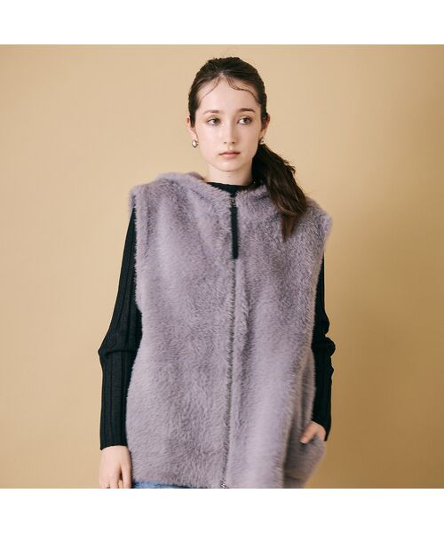 Rose Tiara / ローズティアラ ベスト | フェザーニットジレ | 詳細7