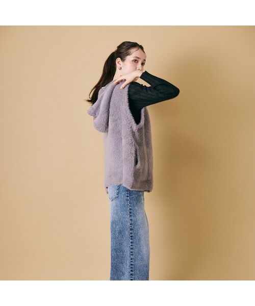 Rose Tiara / ローズティアラ ベスト | フェザーニットジレ | 詳細10