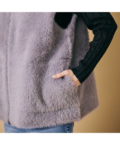 Rose Tiara / ローズティアラ ベスト | フェザーニットジレ | 詳細13