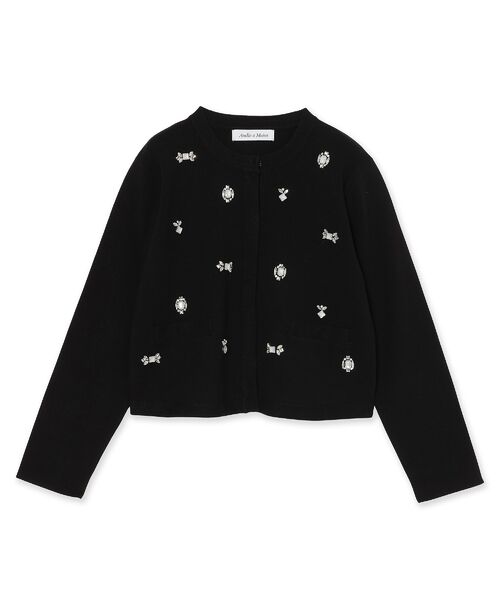 Rose Tiara / ローズティアラ ニット・セーター | ビジュー付きカーディガン | 詳細11