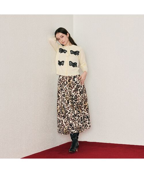 Rose Tiara / ローズティアラ ニット・セーター | フラットリボンモチーフ付きカーディガン | 詳細5