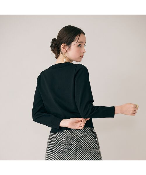 Rose Tiara / ローズティアラ ニット・セーター | フラットリボンモチーフ付きカーディガン | 詳細11