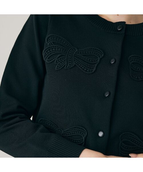 Rose Tiara / ローズティアラ ニット・セーター | フラットリボンモチーフ付きカーディガン | 詳細12