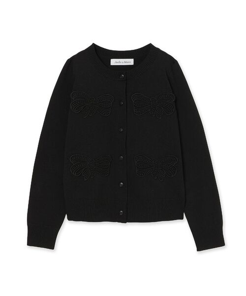 Rose Tiara / ローズティアラ ニット・セーター | フラットリボンモチーフ付きカーディガン | 詳細13