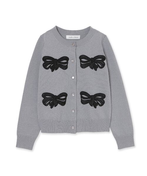 Rose Tiara / ローズティアラ ニット・セーター | フラットリボンモチーフ付きカーディガン | 詳細14