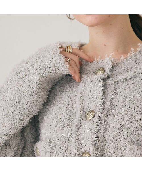 Rose Tiara / ローズティアラ ニット・セーター | ツィーディニットカーディガン | 詳細4