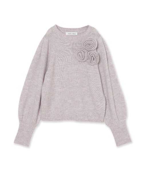 Rose Tiara / ローズティアラ ニット・セーター | フラワーコサージュ付きニットプルオーバー | 詳細12