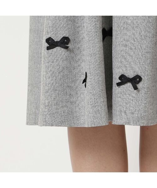 Rose Tiara / ローズティアラ ミニ丈・ひざ丈ワンピース | 【ウールライク素材】サテンリボンワンピース | 詳細14