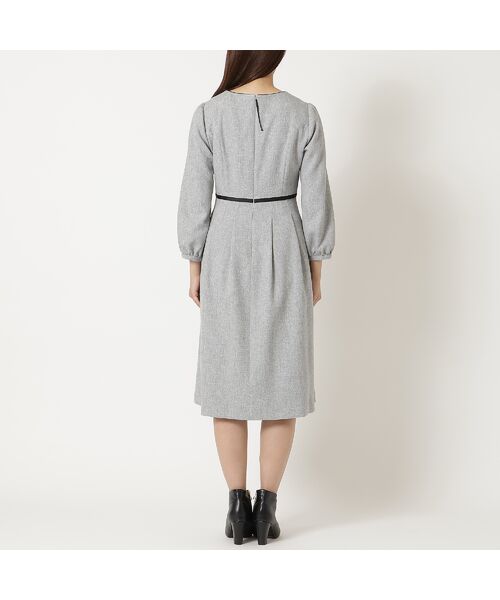 Rose Tiara / ローズティアラ ミニ丈・ひざ丈ワンピース | 【ウールライク素材】サテンリボンワンピース | 詳細7