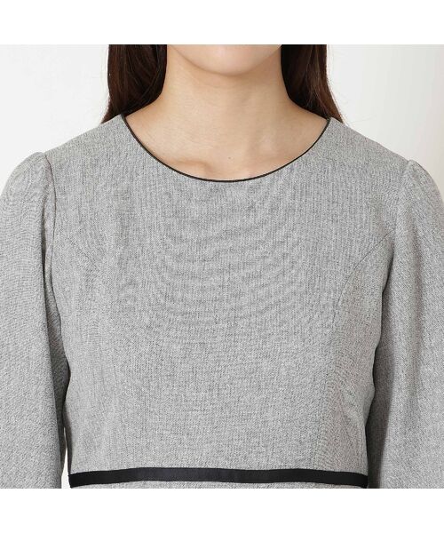 Rose Tiara / ローズティアラ ミニ丈・ひざ丈ワンピース | 【ウールライク素材】サテンリボンワンピース | 詳細8