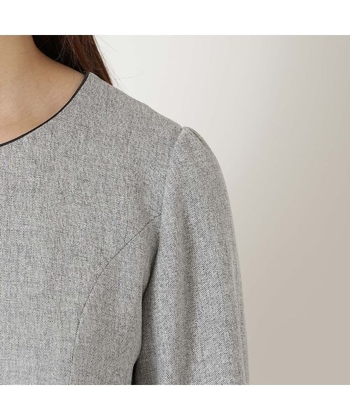 Rose Tiara / ローズティアラ ミニ丈・ひざ丈ワンピース | 【ウールライク素材】サテンリボンワンピース | 詳細9