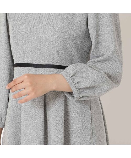 Rose Tiara / ローズティアラ ミニ丈・ひざ丈ワンピース | 【ウールライク素材】サテンリボンワンピース | 詳細10