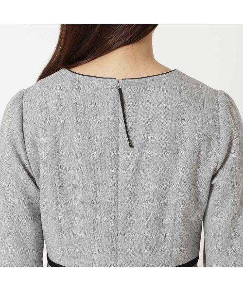 Rose Tiara / ローズティアラ ミニ丈・ひざ丈ワンピース | 【ウールライク素材】サテンリボンワンピース | 詳細13