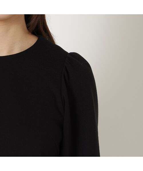 Rose Tiara / ローズティアラ ミニ丈・ひざ丈ワンピース | 【吸湿発熱/保温性】異素材切替ティアードワンピース | 詳細9