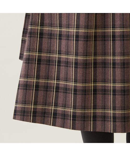 Rose Tiara / ローズティアラ ミニ丈・ひざ丈ワンピース | チェック切替ドッキングワンピース | 詳細19