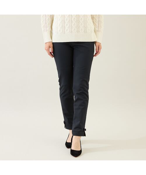 Rose Tiara / ローズティアラ その他パンツ | 【伸縮性◎/ストレッチ発熱】裾リボンレギンスパンツ | 詳細3