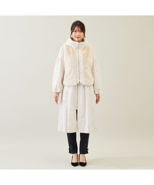 Rose Tiara / ローズティアラ その他アウター | 【3WAY】ダウンベスト付きコート | 詳細7