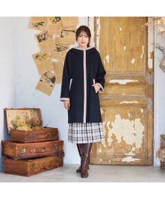 Rose Tiara / ローズティアラ その他アウター | フード付き配色切替えコート