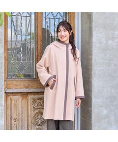 Rose Tiara / ローズティアラ その他アウター | フード付き配色切替えコート